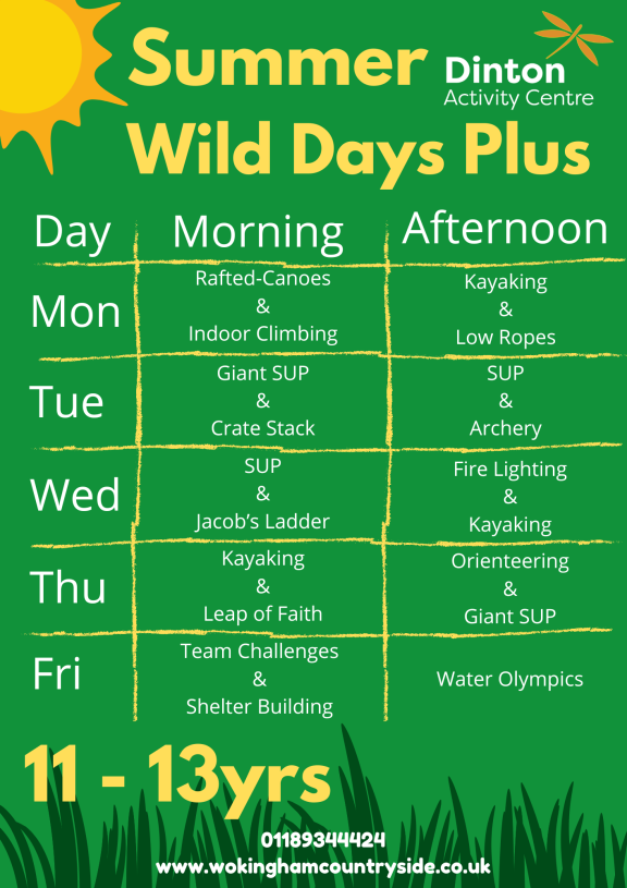 summer wild days plus prgramme