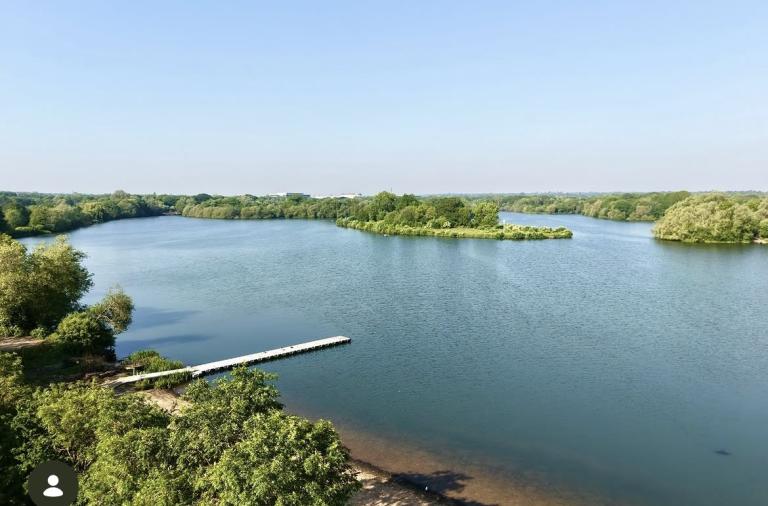 Dinton Activity Centre Lake Aerial View