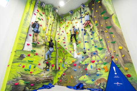 Dinton activity centre wall climbing
