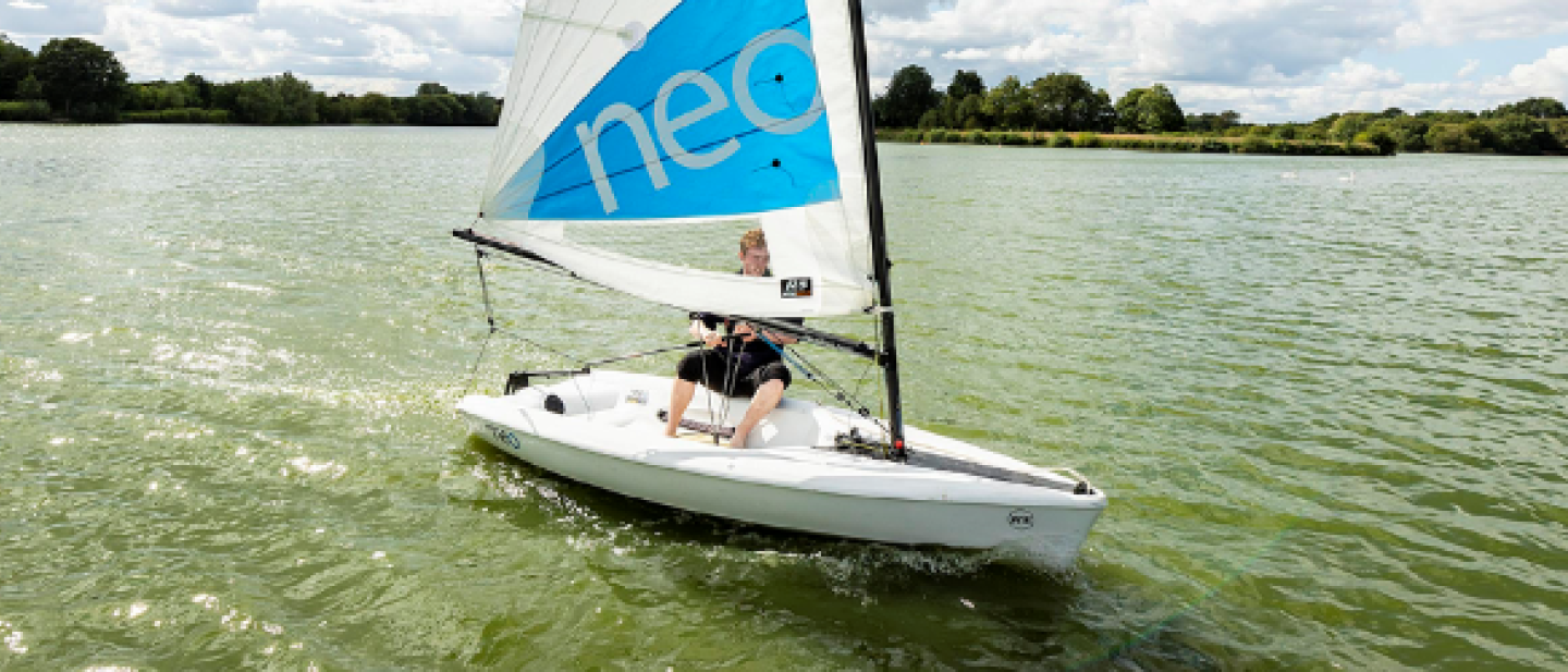 man on the lake sailing