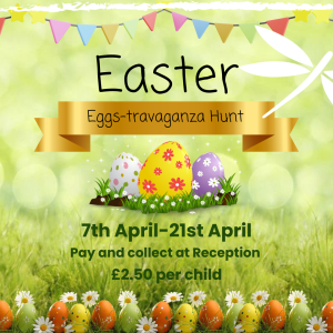 Easter egg hunt at dinton 7th - 21st April £2.50 per child pay and collect at reception